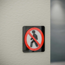 No Trespassing - Layered 3D Prohibition Sign