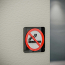 No Smoking - Layered 3D Prohibition Sign