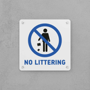 No Littering Sign