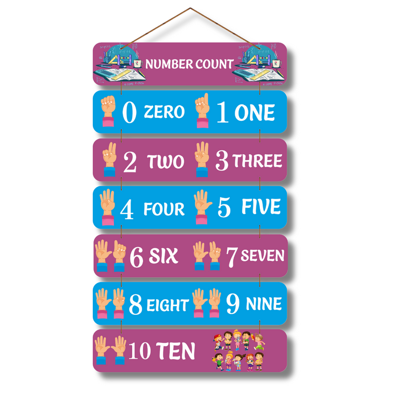 Number Count wall hanging - ICraft asia