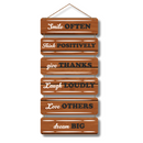 Positive Vibes Wooden Wall Hanging