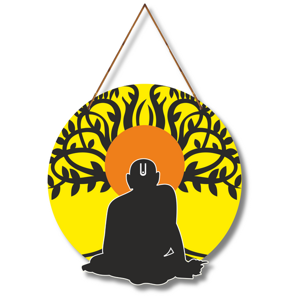 Eternal Light of Swami Samarth – Abstract Spiritual Wall Hanging