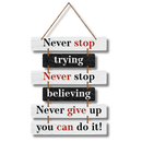 Never Give Up Wall Hanging