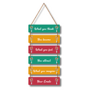 Power of Thoughts Inspirational Wall Hanging