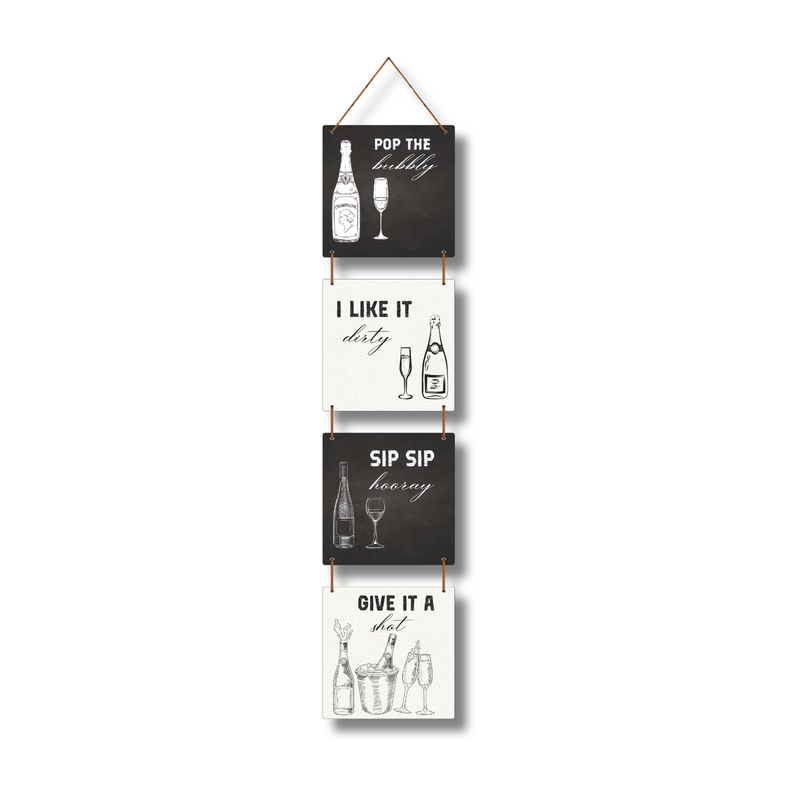 "pop the bubbly" Wall Hanging