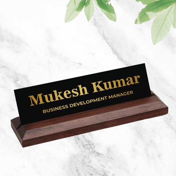 Office Desk Name Plate - Classic