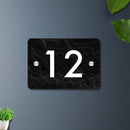 Futura (Black Rock) - Contemporary House Number/Name Sign - ICraft asia