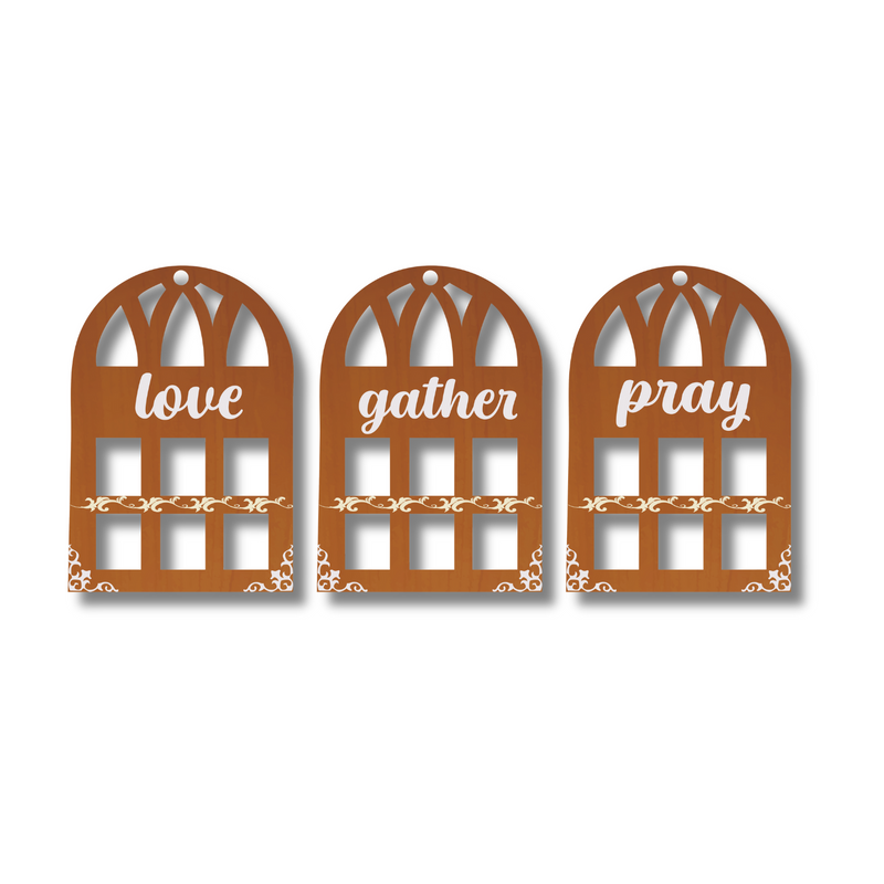 "Love Gather Pray"  Wall Hanging - ICraft asia