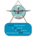 "Travel As Much As You Can" wall hanging - ICraft asia