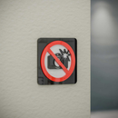 No Flash Photography - Layered 3D Prohibition Sign