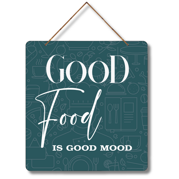 "Good Food is Good Mood" Wall Hanging