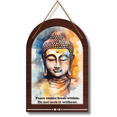 Buddha Wisdom Wooden Wall Hanging