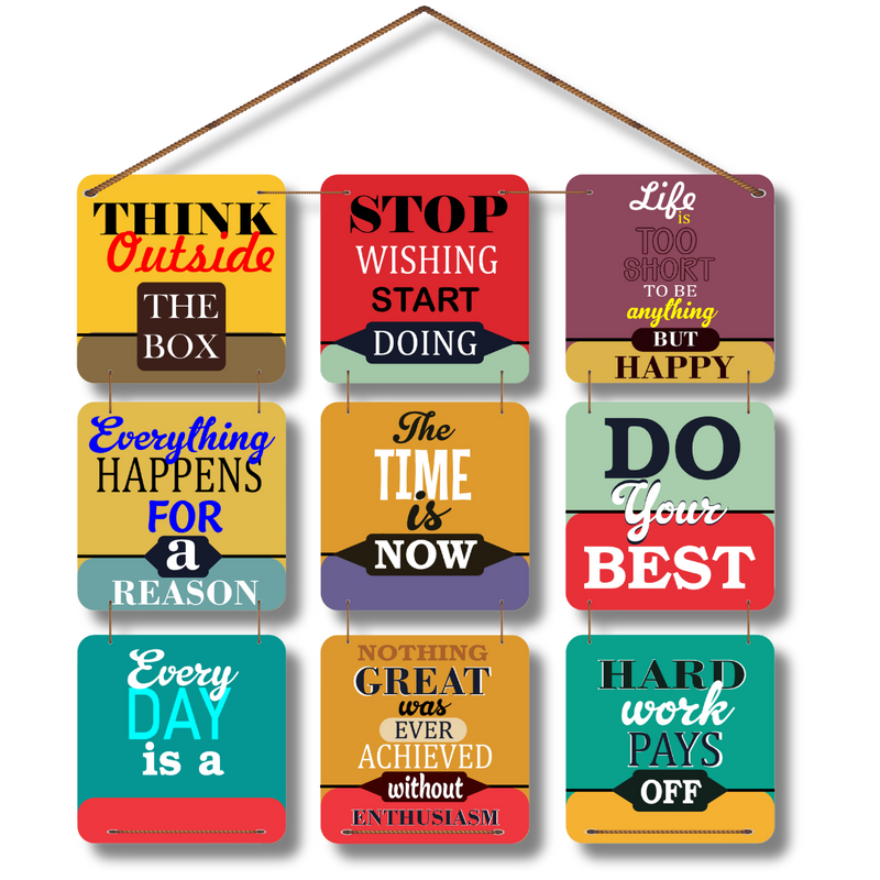 "Everyday Motivation" Wooden Wall Hanging