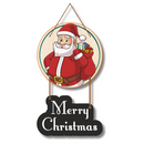 Merry Christmas Santa Wooden Wall Hanging