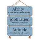 "Ability, Motivation, Attitude" wall hanging - ICraft asia