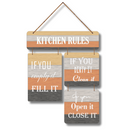 "Kitchen Rules" Wall Hanging - ICraft asia