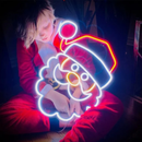 Merry Christmas Santa Neon Sign