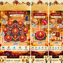 Royal Elephant Rangoli Diya Set