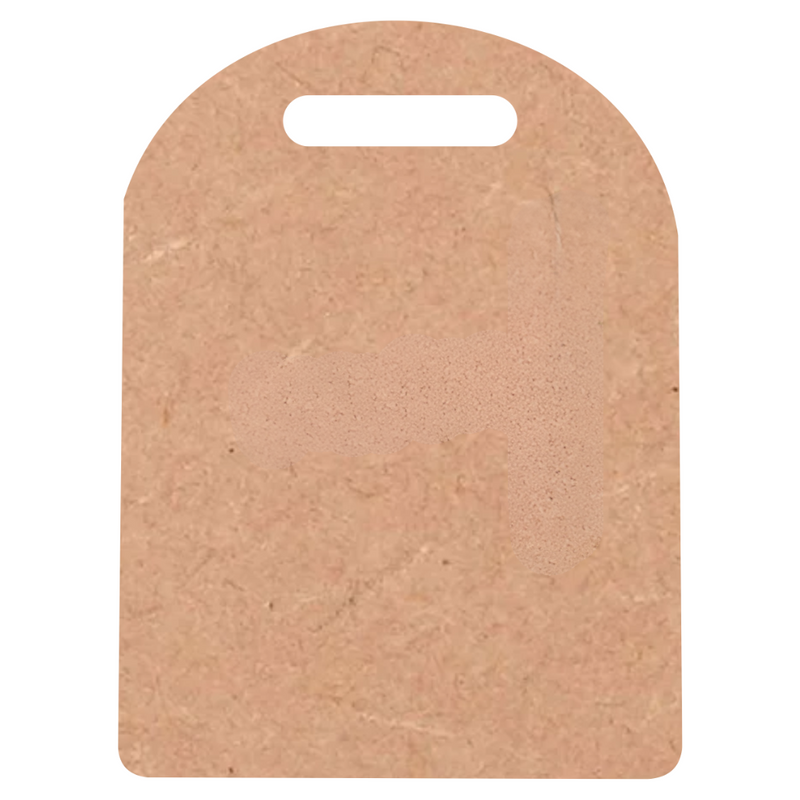MDF Rectangular Base with Rounded Top & Horizontal Slot