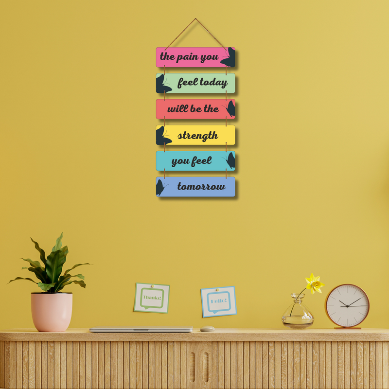 "the pain you fill today" Wall Hanging