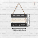 Success is Scheduled – Motivational Wall Hanging