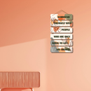 Surround yourself Wooden Wall Hanging