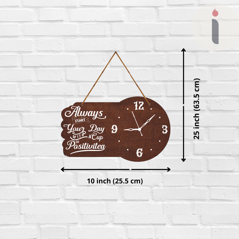 “Always Start Your Day with Positivitea” Wall Hanging