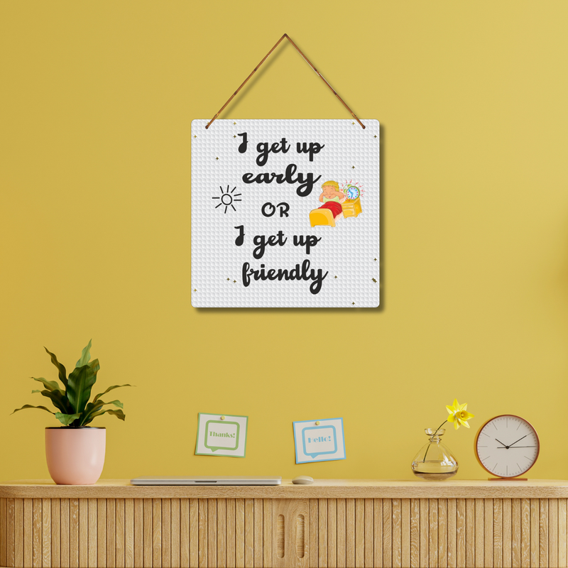"Choose Wisely: Wake-Up Mood Edition" Wall Hanging