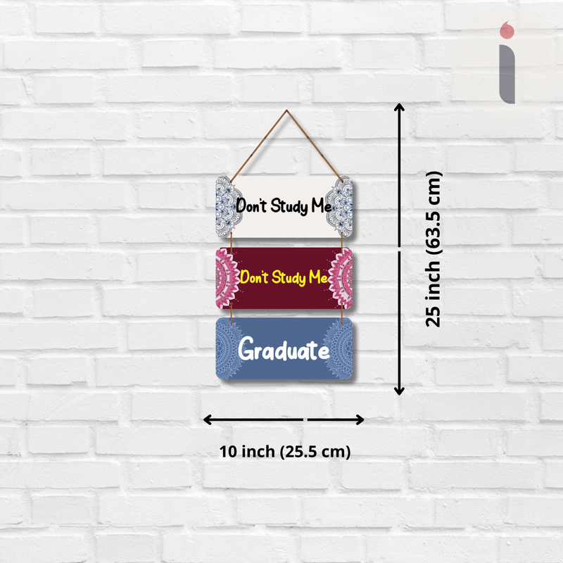 Don't Study Me — Graduate!,Wall Hanging
