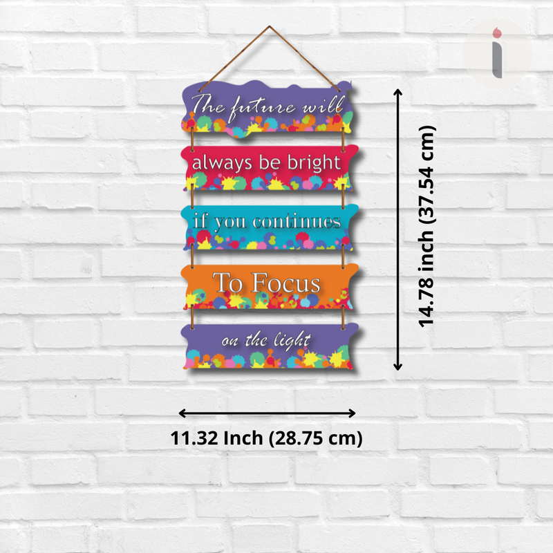 Bright Future Inspirational Wall Hanging