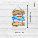 "Good Vibes Only Flip-Flop" Wall Hanging - ICraft asia