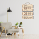 Live Simply Wooden Wall Hanging