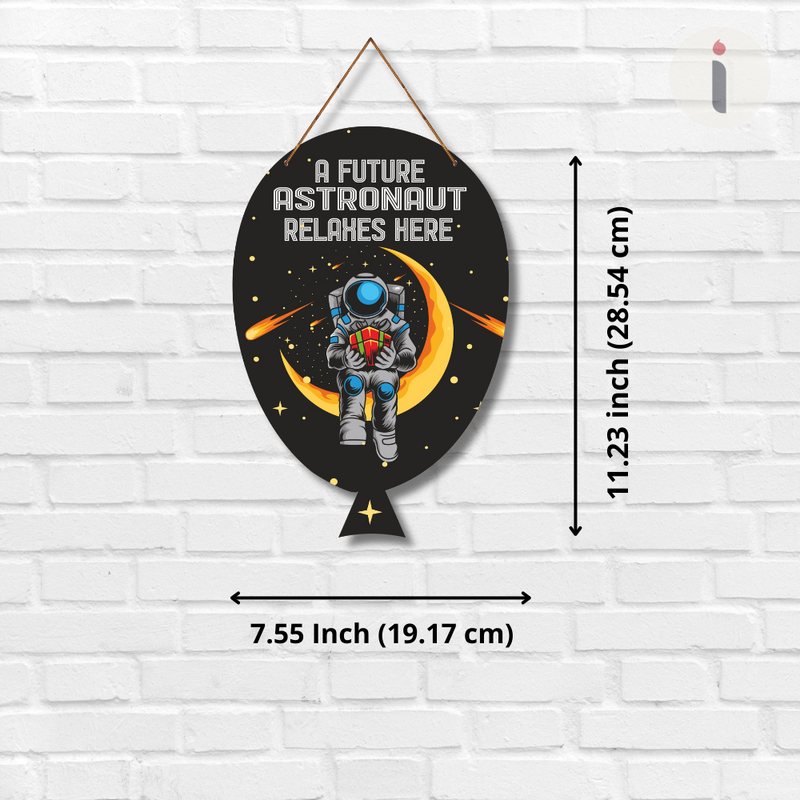 Future Astronaut Wooden Wall Hanging