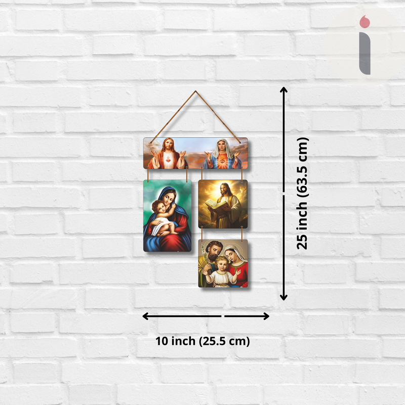 "Jesus Woodon Door" Wall Hanging