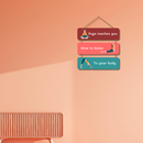 Yoga Teaches You Wall Hanging