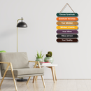 Happiness Ladder Wall Hanging