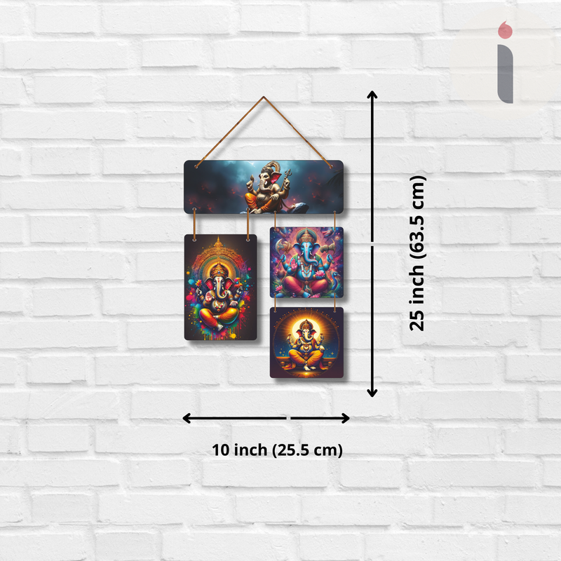 "Divine Blessings of Lord Ganesha" – Artistic Wall Hanging