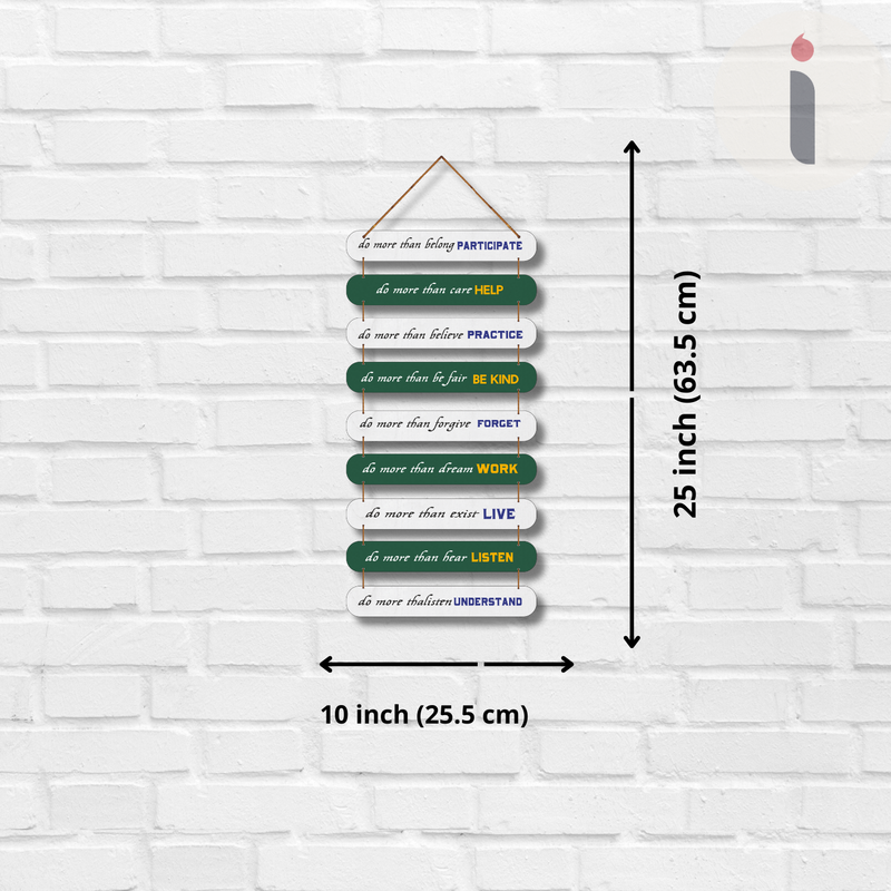 Live with Intention Wall Hanging