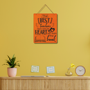 "The best teacher theach from the heart not fro the book"  Wall Hanging - ICraft asia