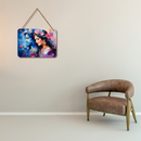 Radha Krishn Wooden Wall Hanging