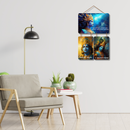 Krishna Mantra Wooden Wall Hanging