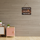 Motivational Never Too Late Wall Hanging