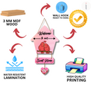 "Welcome To Sweet Home "  Wooden Wall Hanging - ICraft asia