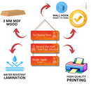 "No matter how hard the past you can always begin again budha" wall hanging - ICraft asia