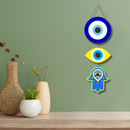 Yellow Evil Eye wall hanging - ICraft asia
