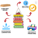 "Class room door sign"  wooden wall hanging - ICraft asia