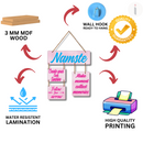 "Namaste Wooden"  Wall Hanging - ICraft asia