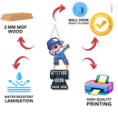 "Attitude se bhara hu swag se khada hoon"  Wall Hanging - ICraft asia