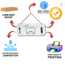 "Chalk My Theme Le Petite Rustic Wooden Wall Hanging for kitchen" Wall Hanging - ICraft asia