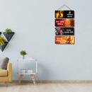 Om Sarva Mangal Mangalye Wooden Wall Hanging